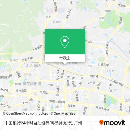 中国银行24小时自助银行(粤垦路支行)地图