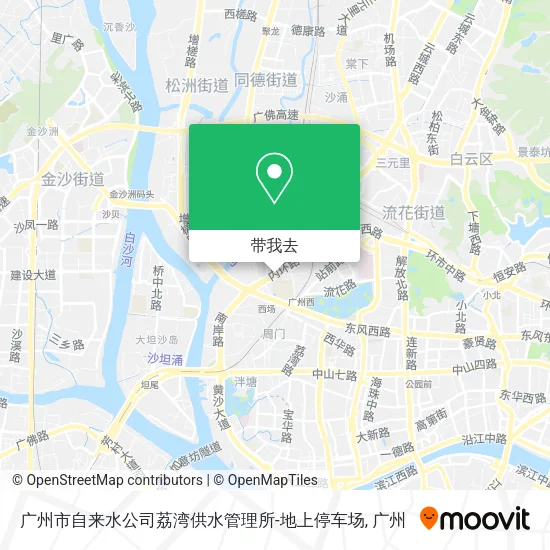 广州市自来水公司荔湾供水管理所-地上停车场地图