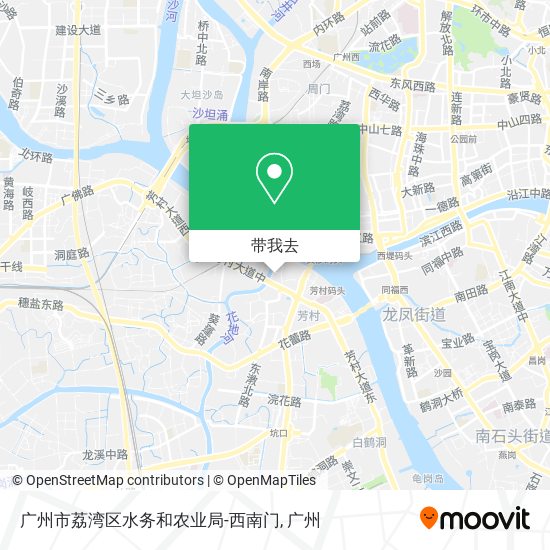 广州市荔湾区水务和农业局-西南门地图