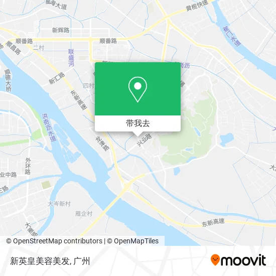 新英皇美容美发地图