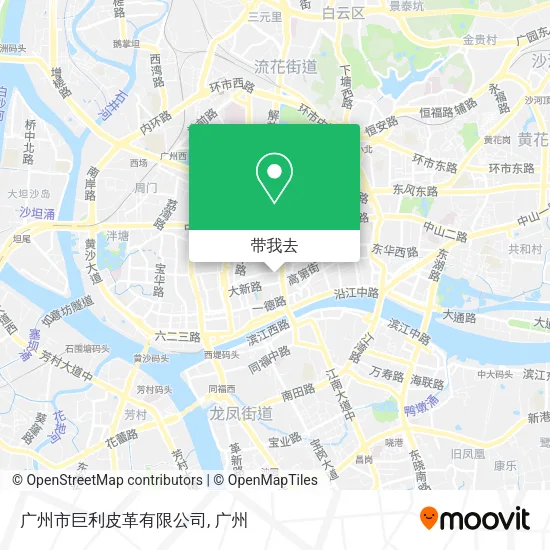 广州市巨利皮革有限公司地图
