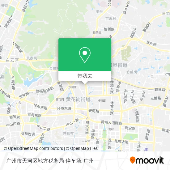 广州市天河区地方税务局-停车场地图