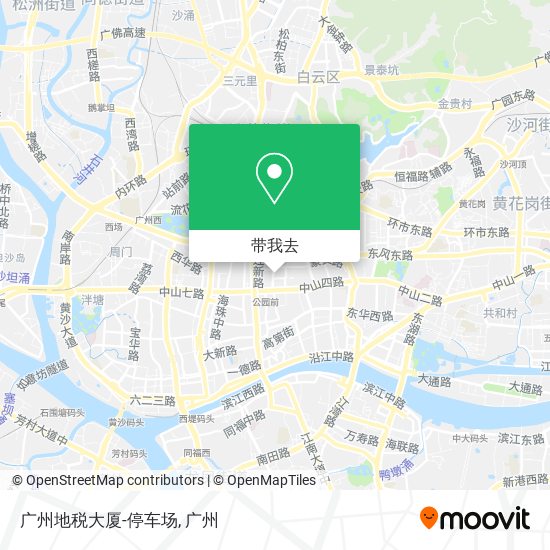 广州地税大厦-停车场地图
