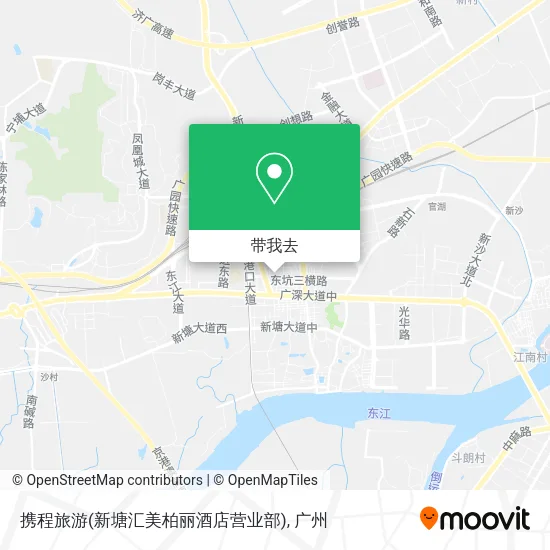 携程旅游(新塘汇美柏丽酒店营业部)地图