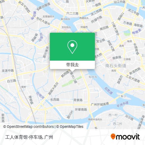 工人体育馆-停车场地图