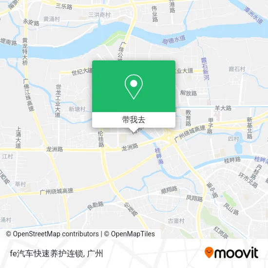 fe汽车快速养护连锁地图