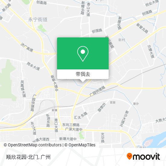 顺欣花园-北门地图