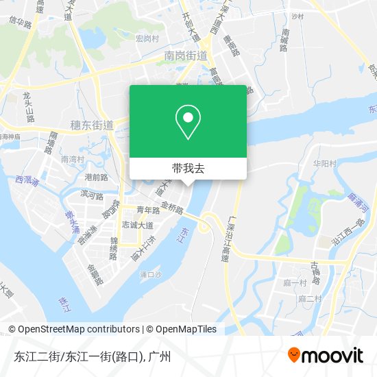 东江二街/东江一街(路口)地图