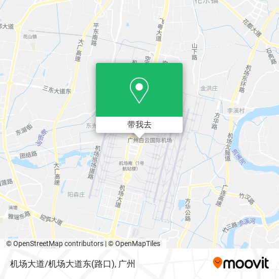 机场大道/机场大道东(路口)地图