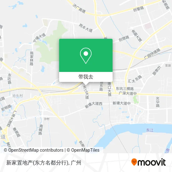 新家置地产(东方名都分行)地图