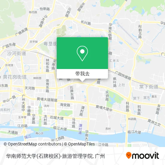 华南师范大学(石牌校区)-旅游管理学院地图