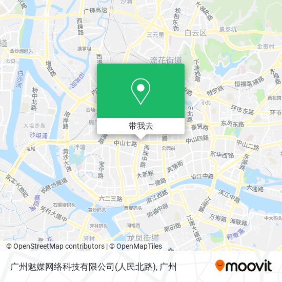 广州魅媒网络科技有限公司(人民北路)地图