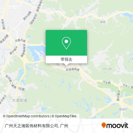 广州天之湘装饰材料有限公司地图