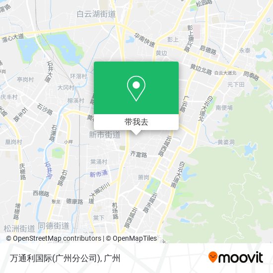 万通利国际(广州分公司)地图