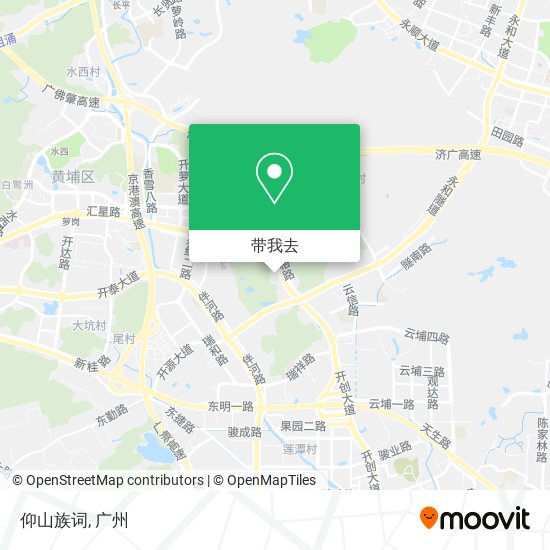 仰山族词地图