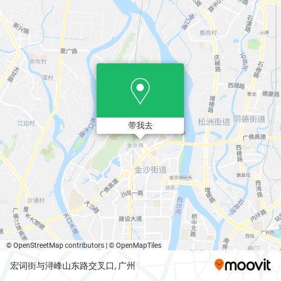 宏词街与浔峰山东路交叉口地图