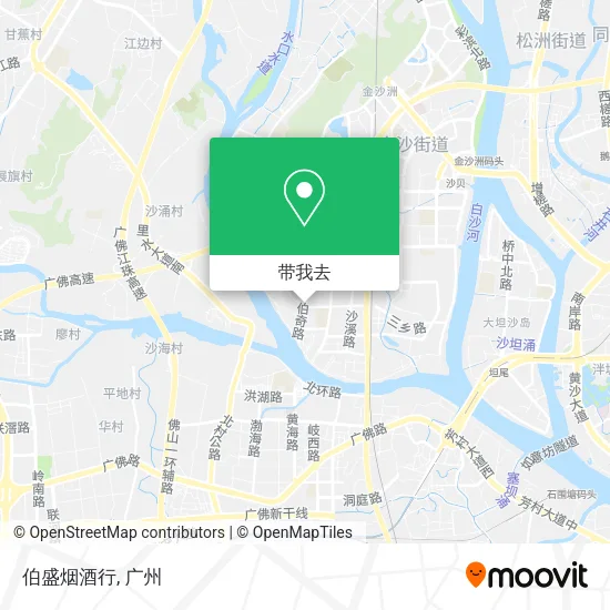 伯盛烟酒行地图