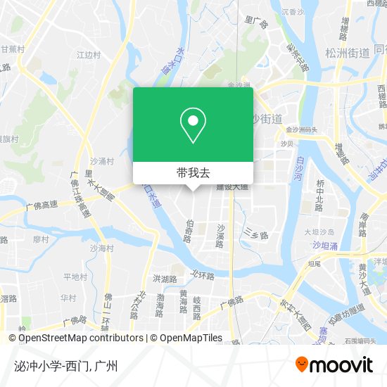 泌冲小学-西门地图