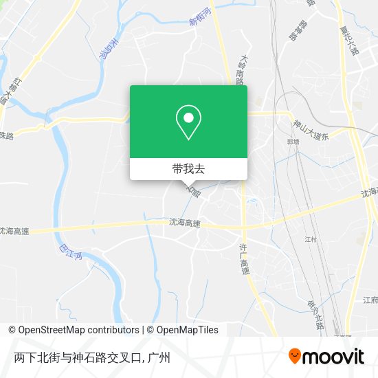两下北街与神石路交叉口地图