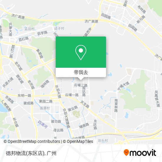 德邦物流(东区店)地图