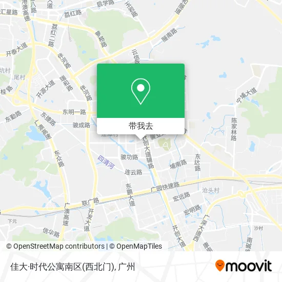 佳大·时代公寓南区(西北门)地图
