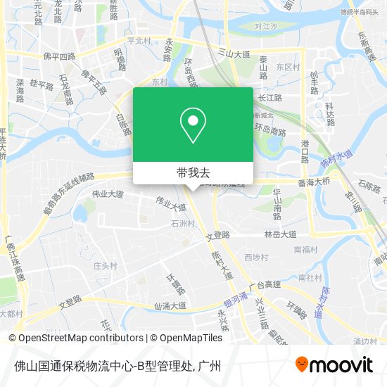佛山国通保税物流中心-B型管理处地图