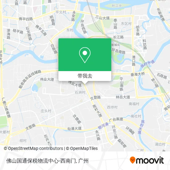 佛山国通保税物流中心-西南门地图