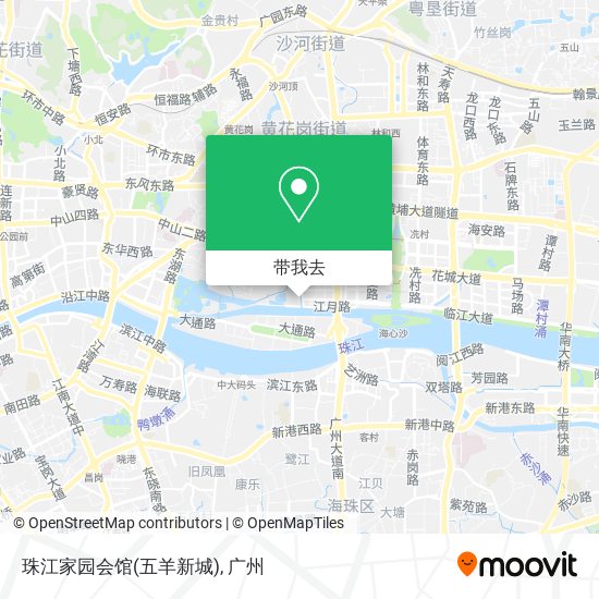 珠江家园会馆(五羊新城)地图