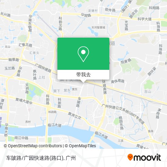 车陂路/广园快速路(路口)地图