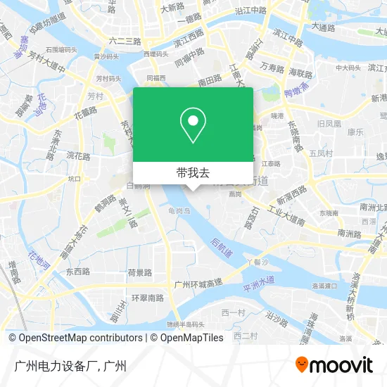 广州电力设备厂地图