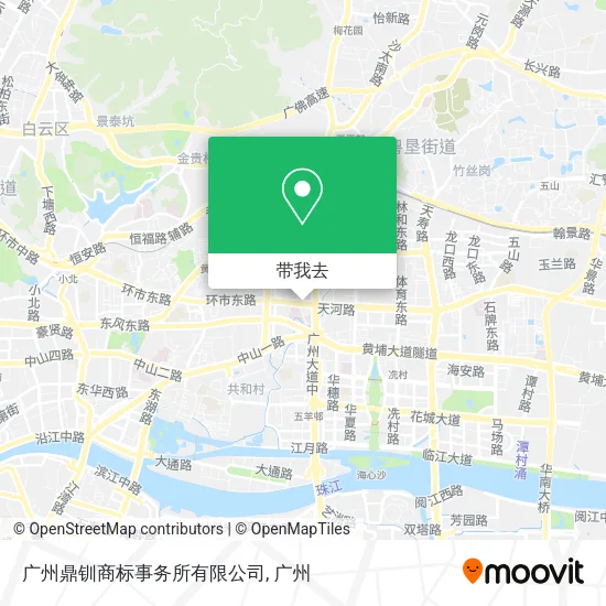 广州鼎钏商标事务所有限公司地图