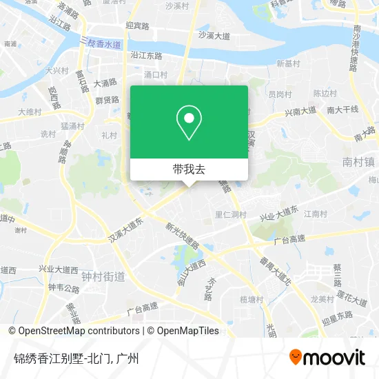 锦绣香江别墅-北门地图