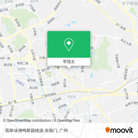 翡翠绿洲鸣翠园桃源-东南门地图