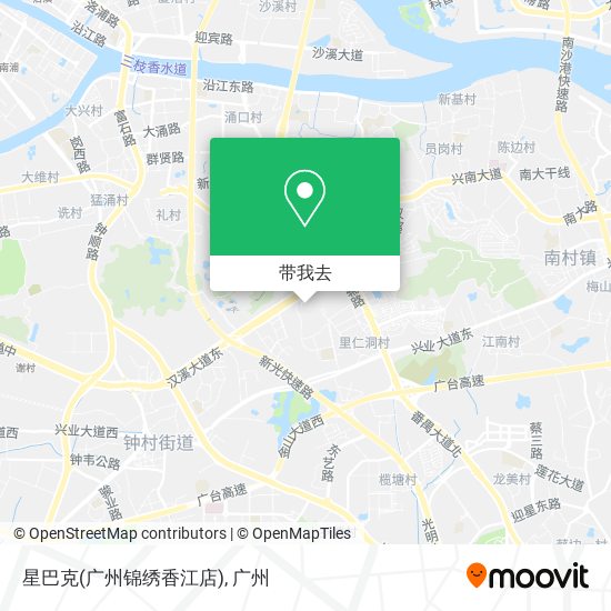 星巴克(广州锦绣香江店)地图