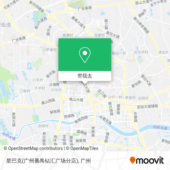 星巴克(广州番禺钻汇广场分店)地图