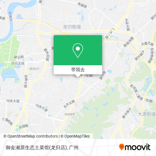 御金湘原生态土菜馆(龙归店)地图