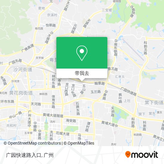 广园快速路入口地图