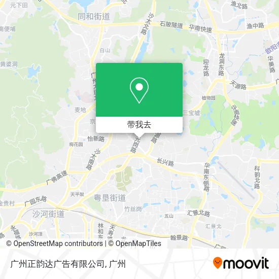 广州正韵达广告有限公司地图