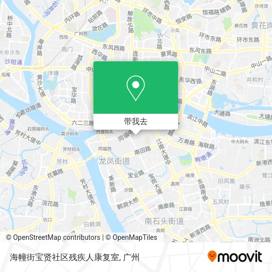 海幢街宝贤社区残疾人康复室地图