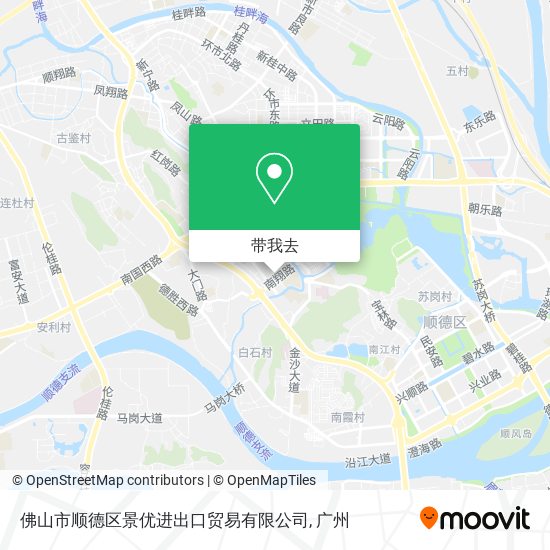 佛山市顺德区景优进出口贸易有限公司地图