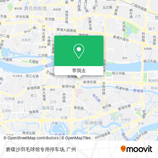 磨碟沙羽毛球馆专用停车场地图