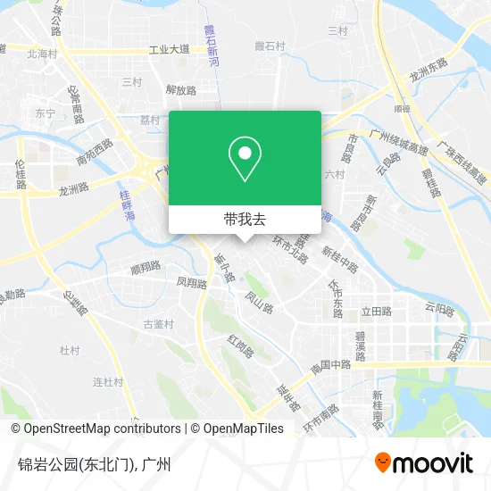 锦岩公园(东北门)地图