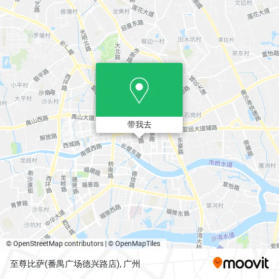 至尊比萨(番禺广场德兴路店)地图