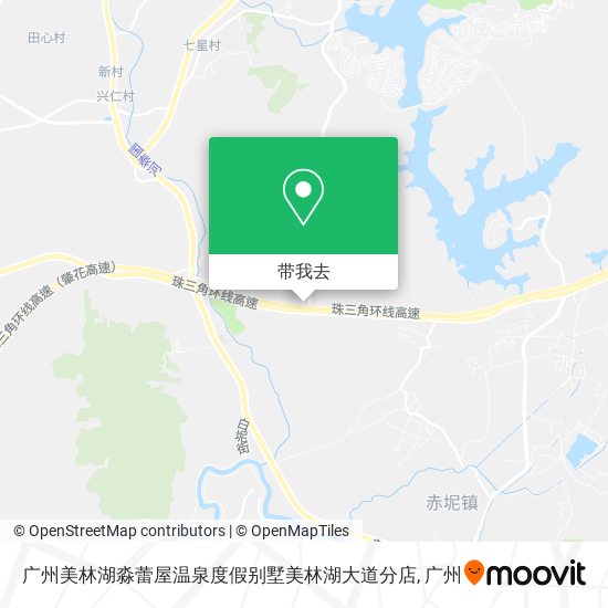 广州美林湖淼蕾屋温泉度假别墅美林湖大道分店地图