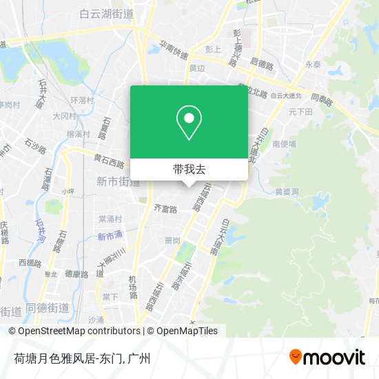 荷塘月色雅风居-东门地图