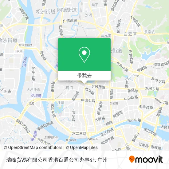 瑞峰贸易有限公司香港百通公司办事处地图