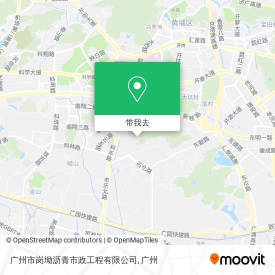 广州市岗坳沥青市政工程有限公司地图