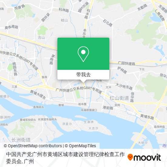 中国共产党广州市黄埔区城市建设管理纪律检查工作委员会地图