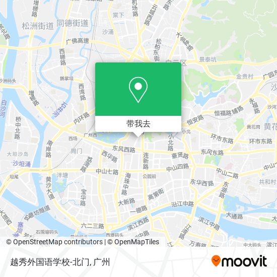 越秀外国语学校-北门地图