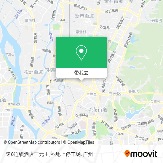 速8连锁酒店三元里店-地上停车场地图